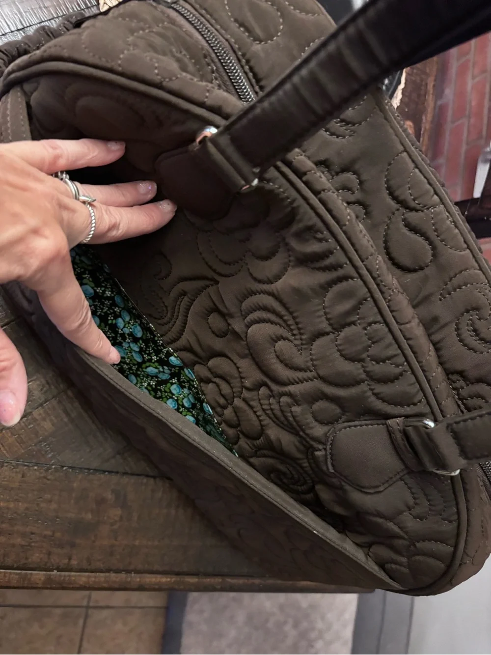 VERA BRADLEY Bowler Weekener Bag Tote😍